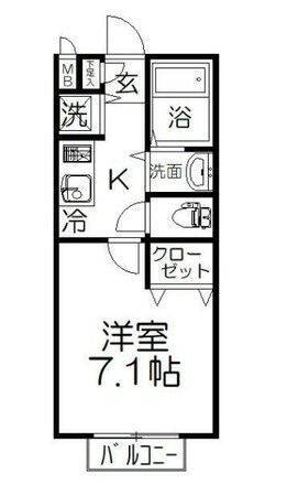 パセオ鈴谷の物件間取画像